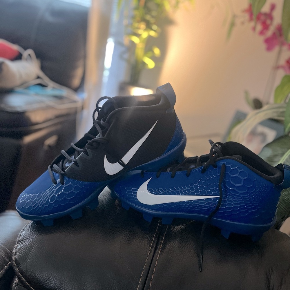 NIKE FORCE TROUT 5 PRO MCS BASEBALL ROYAL & BLACK CLEATS AH3376-401 MENS SZ 11